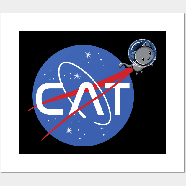 NASA Cat Wall Art by fishbiscuit